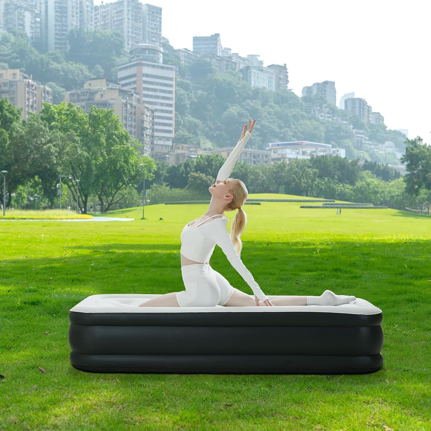 Twin Queen Air Blow Up 16″ 18″ Inflatable Mattress Airbed with Built-in Pump