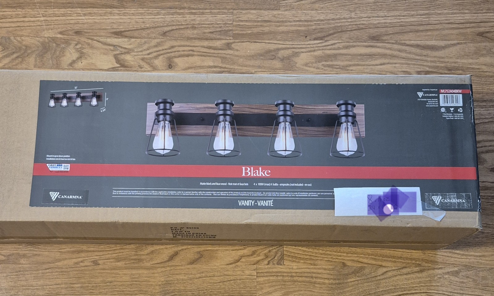 NEW! Canarmna Lighting 4 Light Farmcore NIB See Details