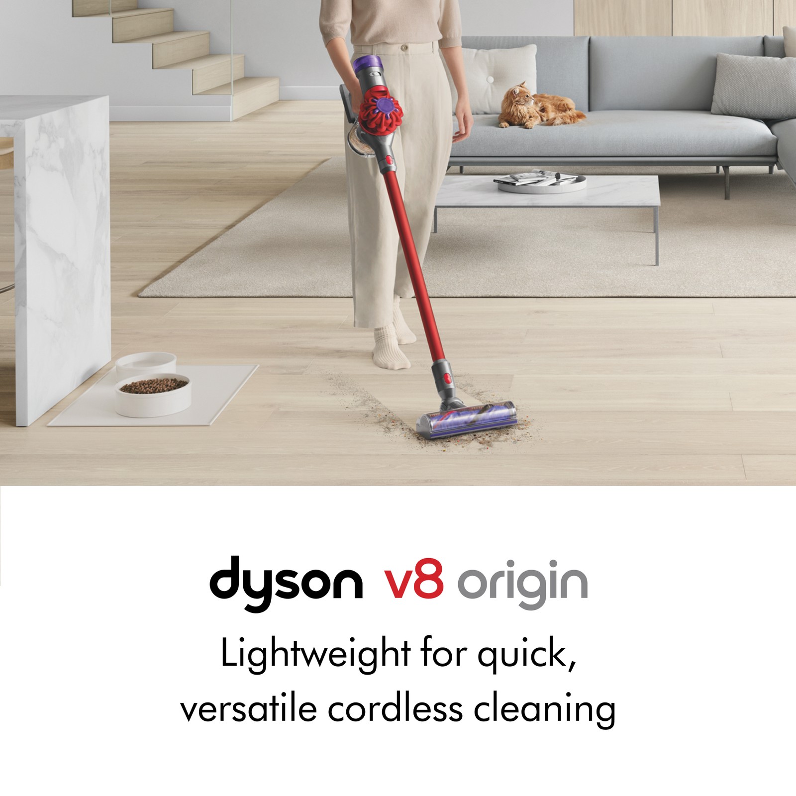 Dyson V8 Origin Cordless Vacuum | Red | Refurbished