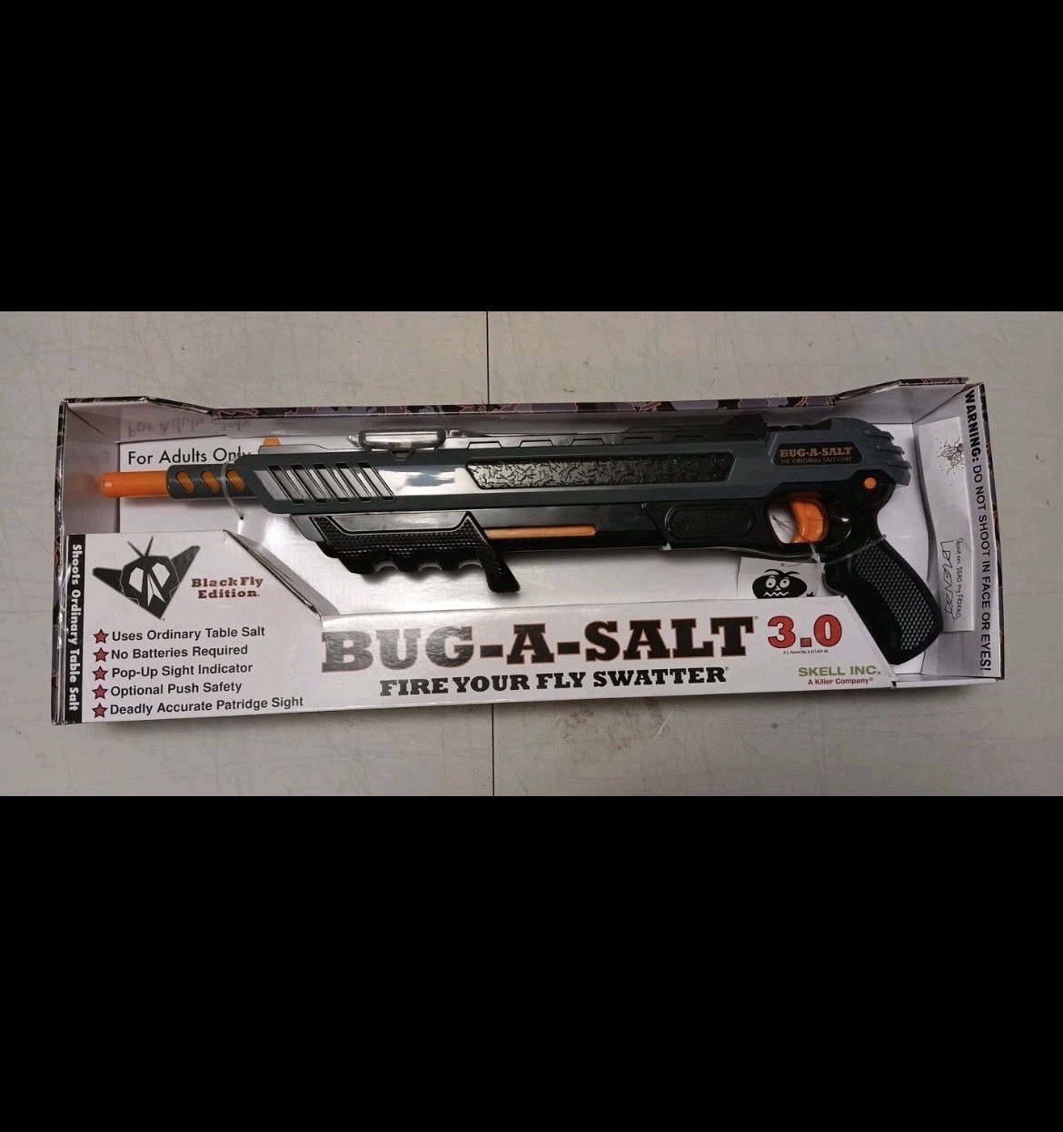 BUG-A-SALT Black Fly 3.0 – Brand New in Box NIB