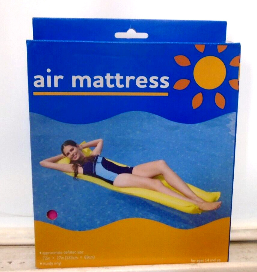 Air Mattress Pool Relax Swimming 72in x 27in Ages 14 and up