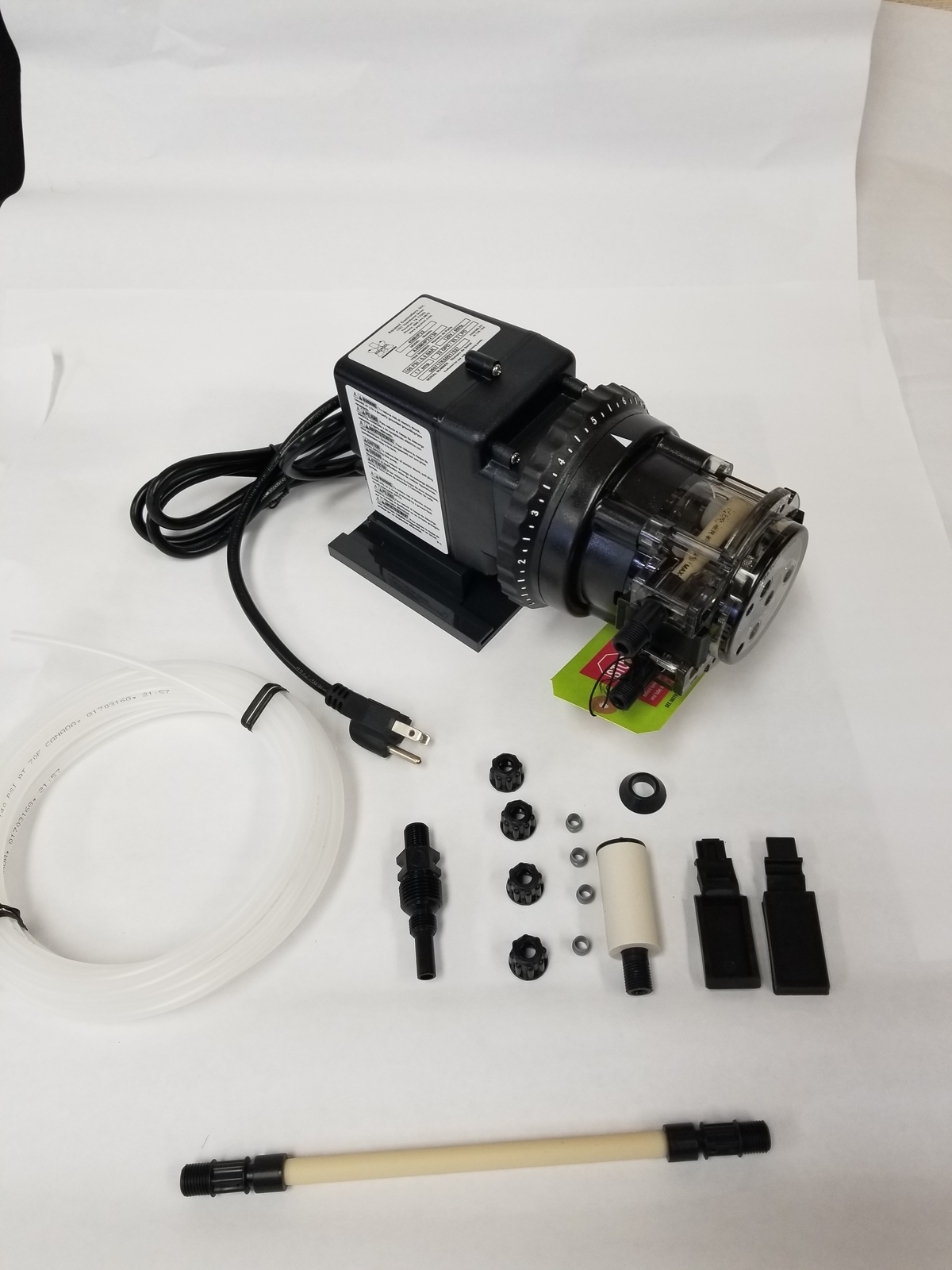 Stenner Pump 85MHP17 – 0.8 to 17 gpd. Adjustable Rate – 100psi – 85MJH2A1S