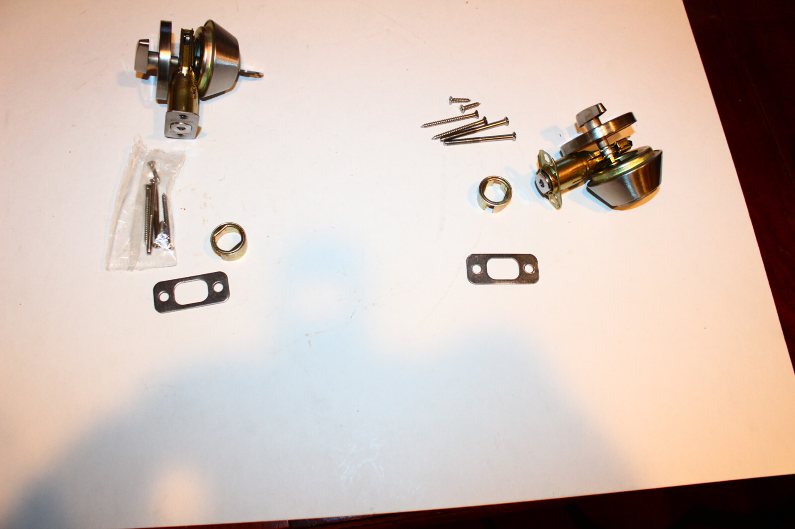 2 Defiant Dead Bolt Locks Satin Nickel Same Single Key Cylinder Keyed