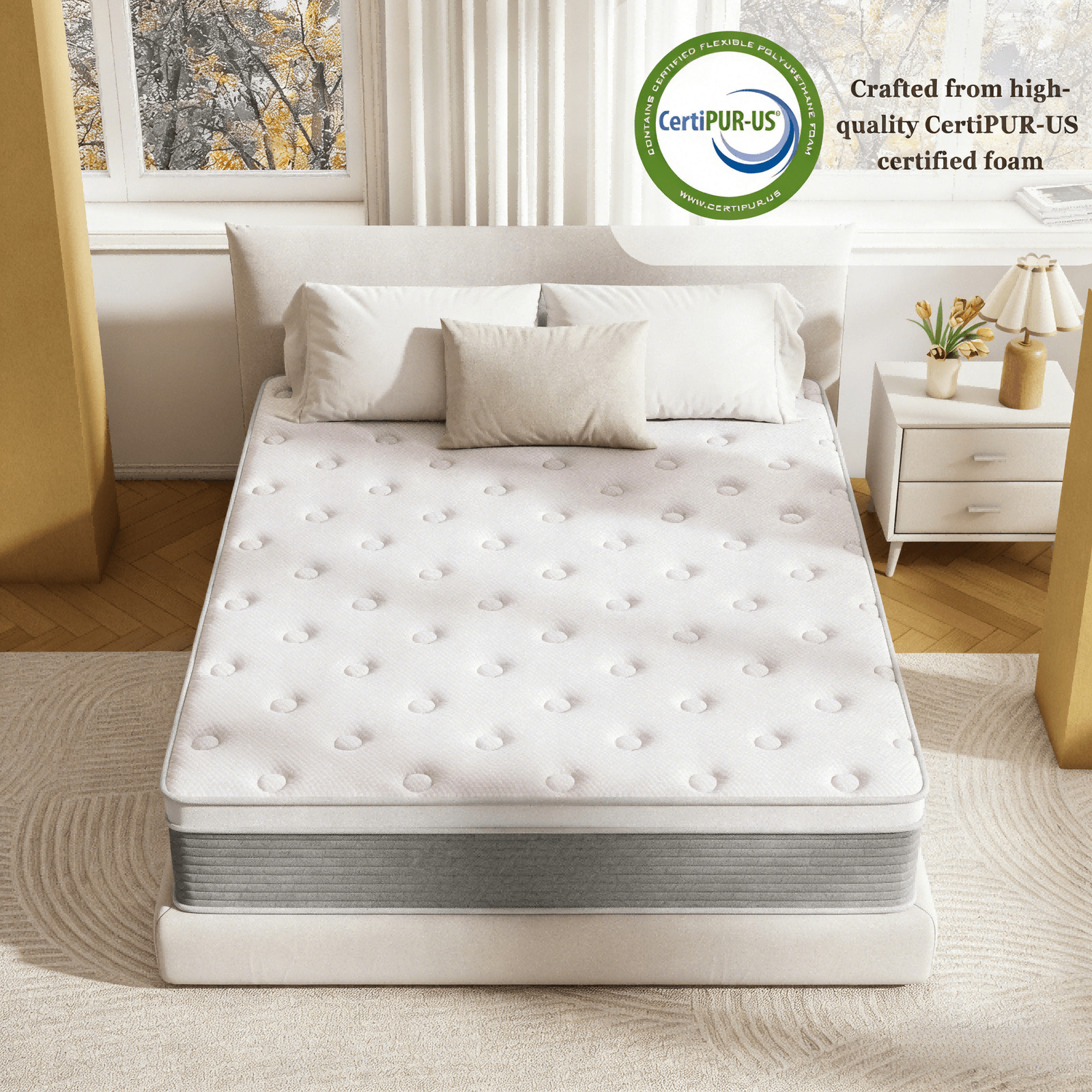 12″ 14″ Mattress Queen Full Twin King Size Comfort Spring Memory Foam in a Box