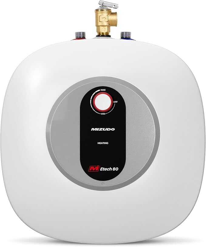 MIZUDO 8 Gallon Electric Mini Tank Water Heater 120V 1440W Under Sink Kitchen