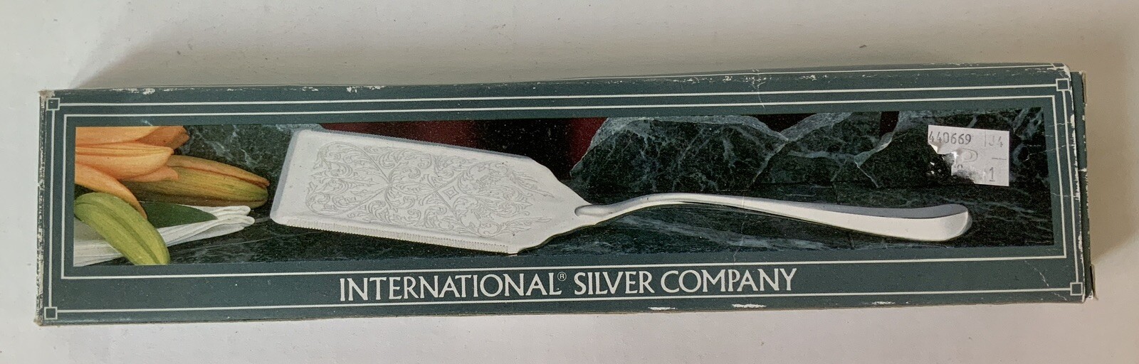 SilverPlated Pizza Lasagna Server Original Box International Silver Co.