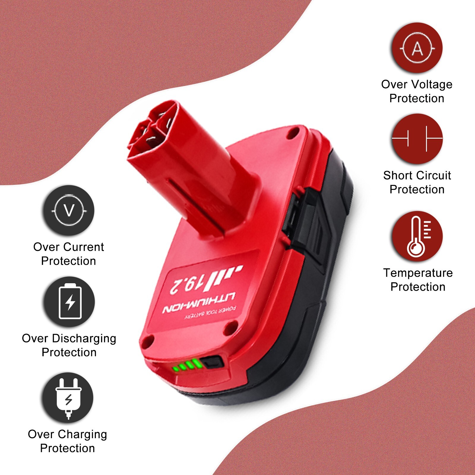 2Pack 19.2V 8.0Ah For Craftsman C3 DieHard Li-Ion XCP Battery or Charger 11375
