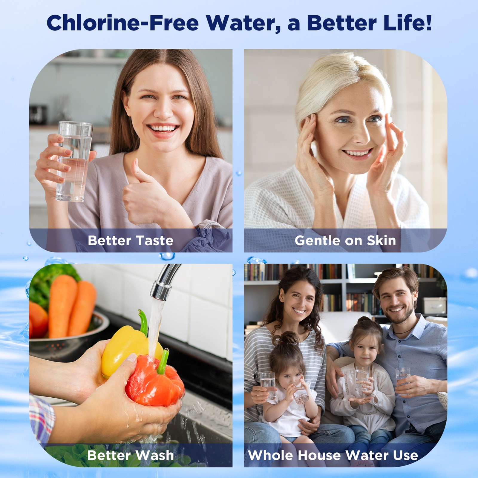1-4 Pack 5 Micron 10″x2.5″ CTO Carbon Block Water Filter Cartridges Whole House