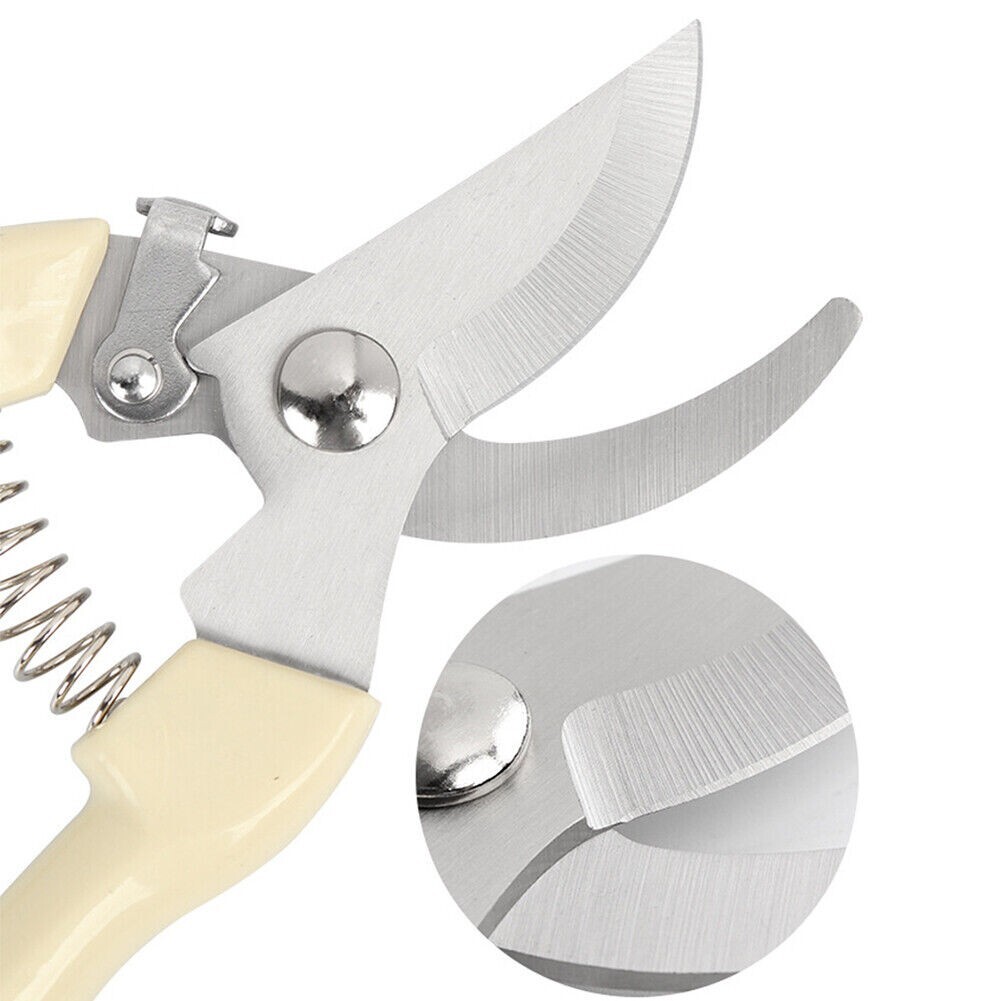 2 Pack Garden Pruning Shears Set Bypass Pruner Straight Blade Scissors USA