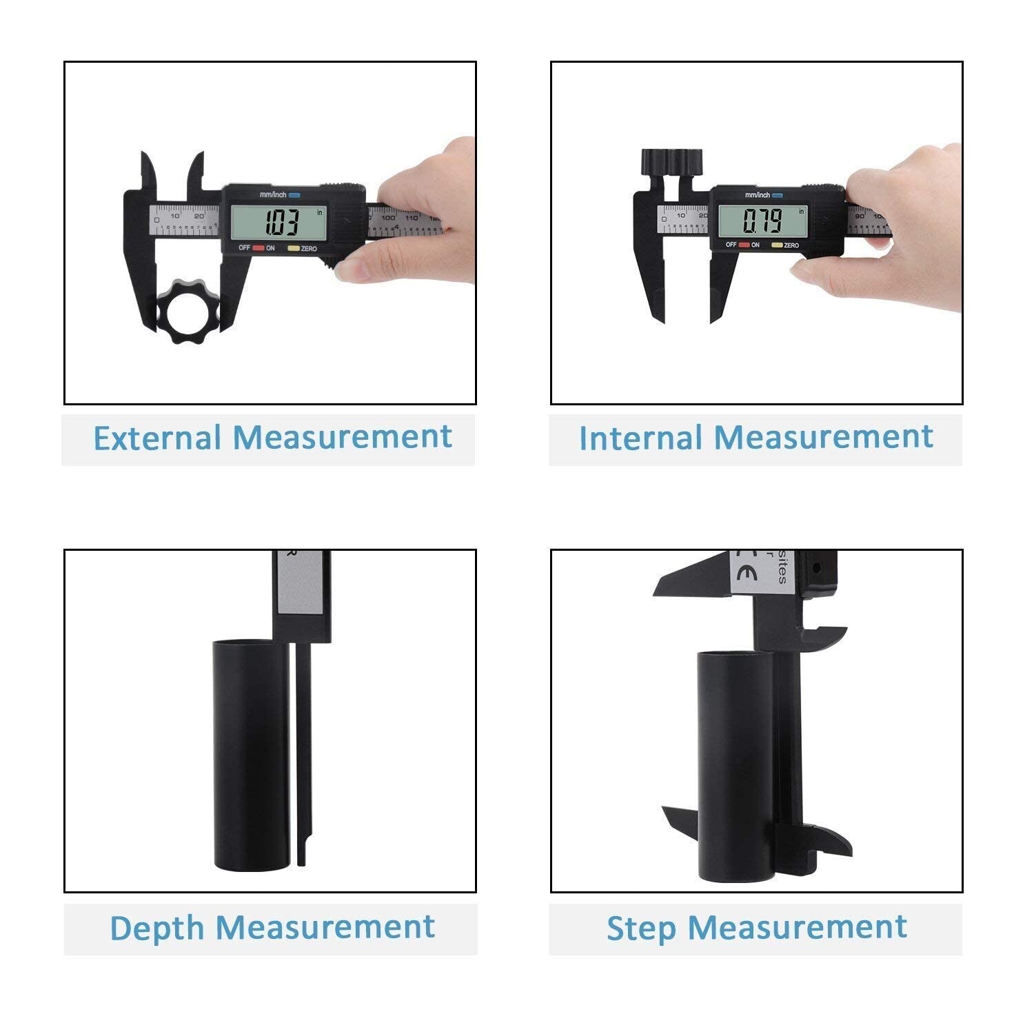 6″ 150mm Digital Caliper Micrometer LCD Gauge Vernier Electronic Measuring Tool