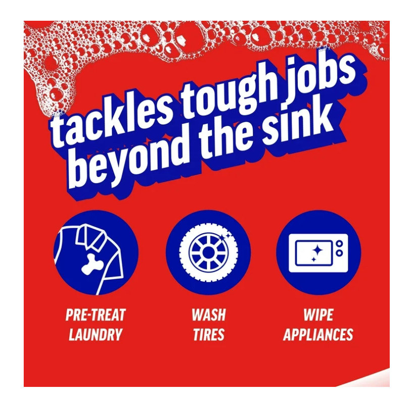 2 pack Ajax Ultra Triple Action, Dishwashing Liquid Dish Soap, Orange 90 fl oz