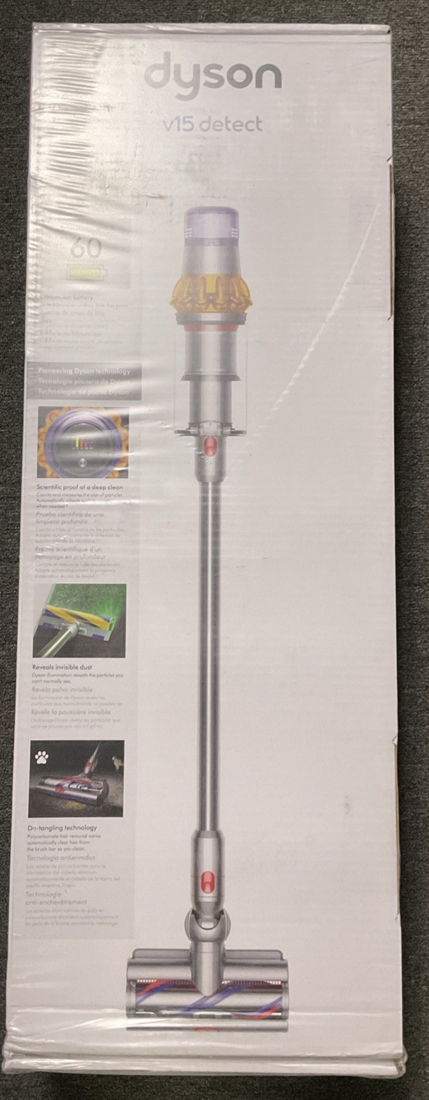 Dyson V15 Detect Cordless Stick Vacuum Cleaner 447261-01 – Yellow/Silver NEW🔥