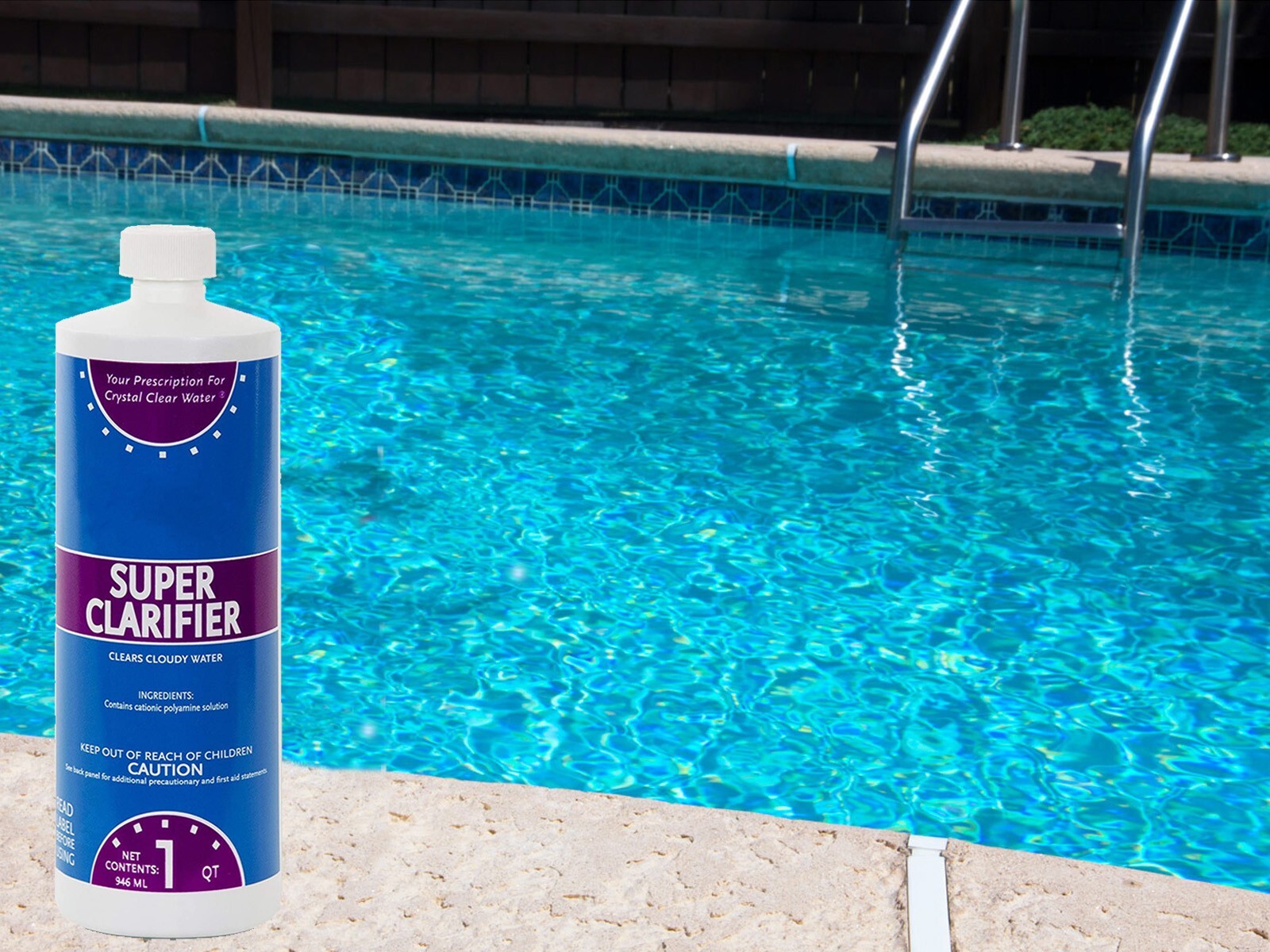 Swimming Pool Chemical Super Clarifier – 32 oz Bottle – (Select Quantity)