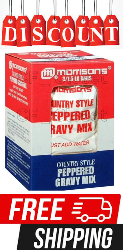 Morrison’s Country Style Gravy Mix (1.5 lbs., 3 pack.) Great Price FRESH