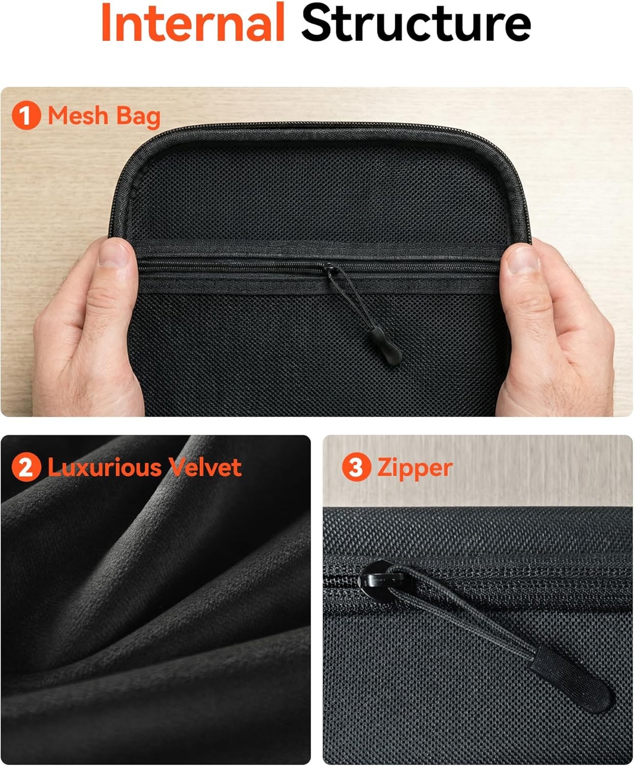 WOLFBOX Hard Case for MF50 Air Duster Shockproof Storage Bag