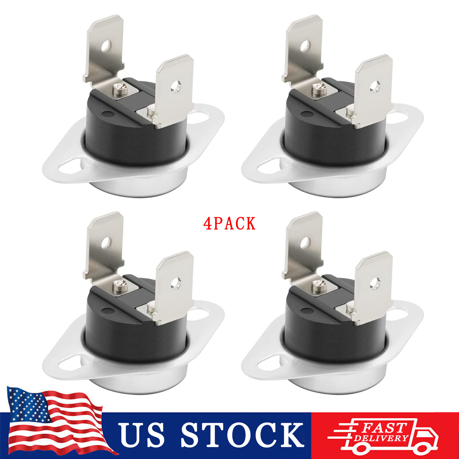 DC47-00016A for Samsung Dryer Thermal Fuse Thermostat AP4201894 PS2038378 4 Pack