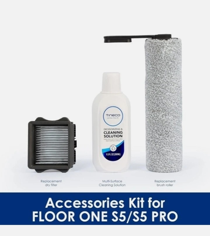 Deep Clean Vacuum Replacement Kit Tineco Floor ONE S5 S5 Pro iFLOOR 5 Brush Roll