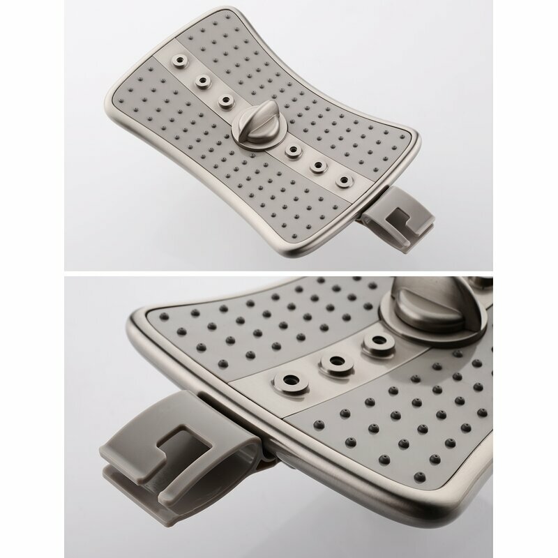“Bright Showers” Multi Function Rain Brushed Nickel Shower Head PSS3919-02