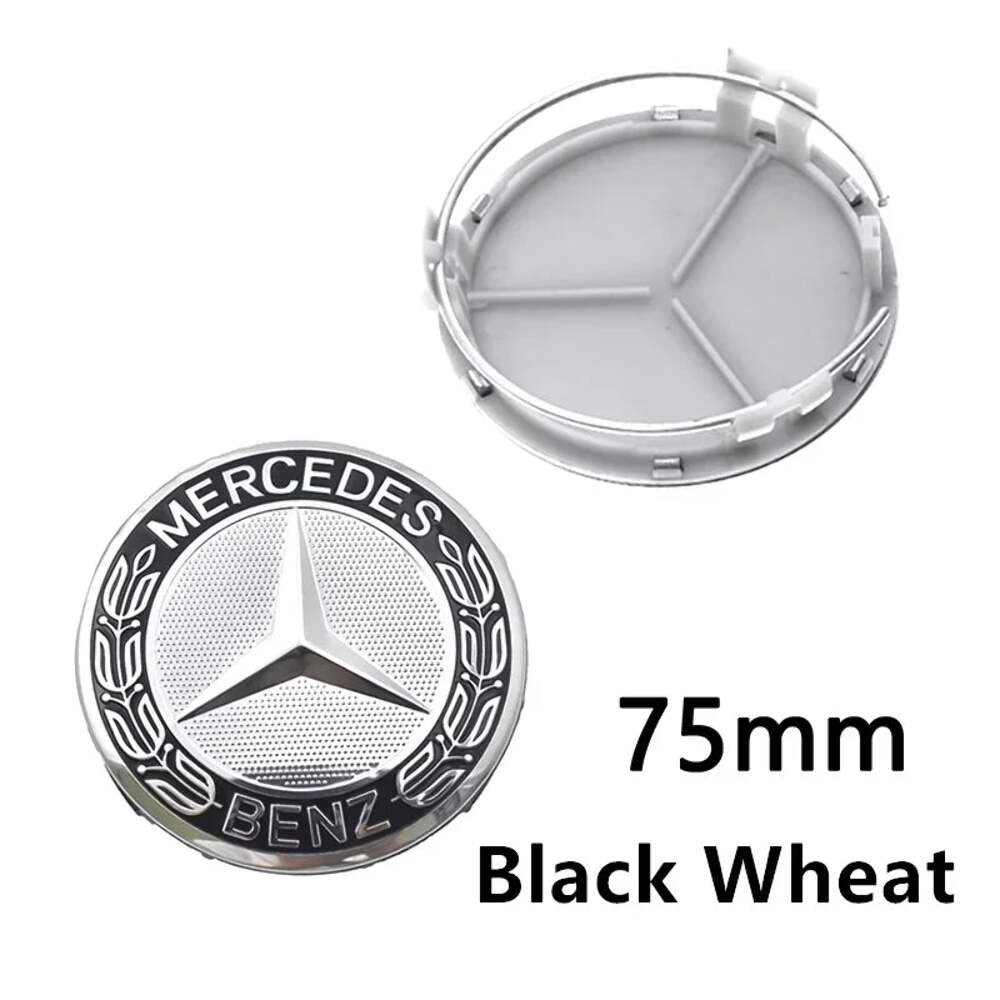 4pcs 56mm 60mm 75mm 68mm3Pin Car Wheel Center Cap Rim Hub Caps Emblem W202 W220