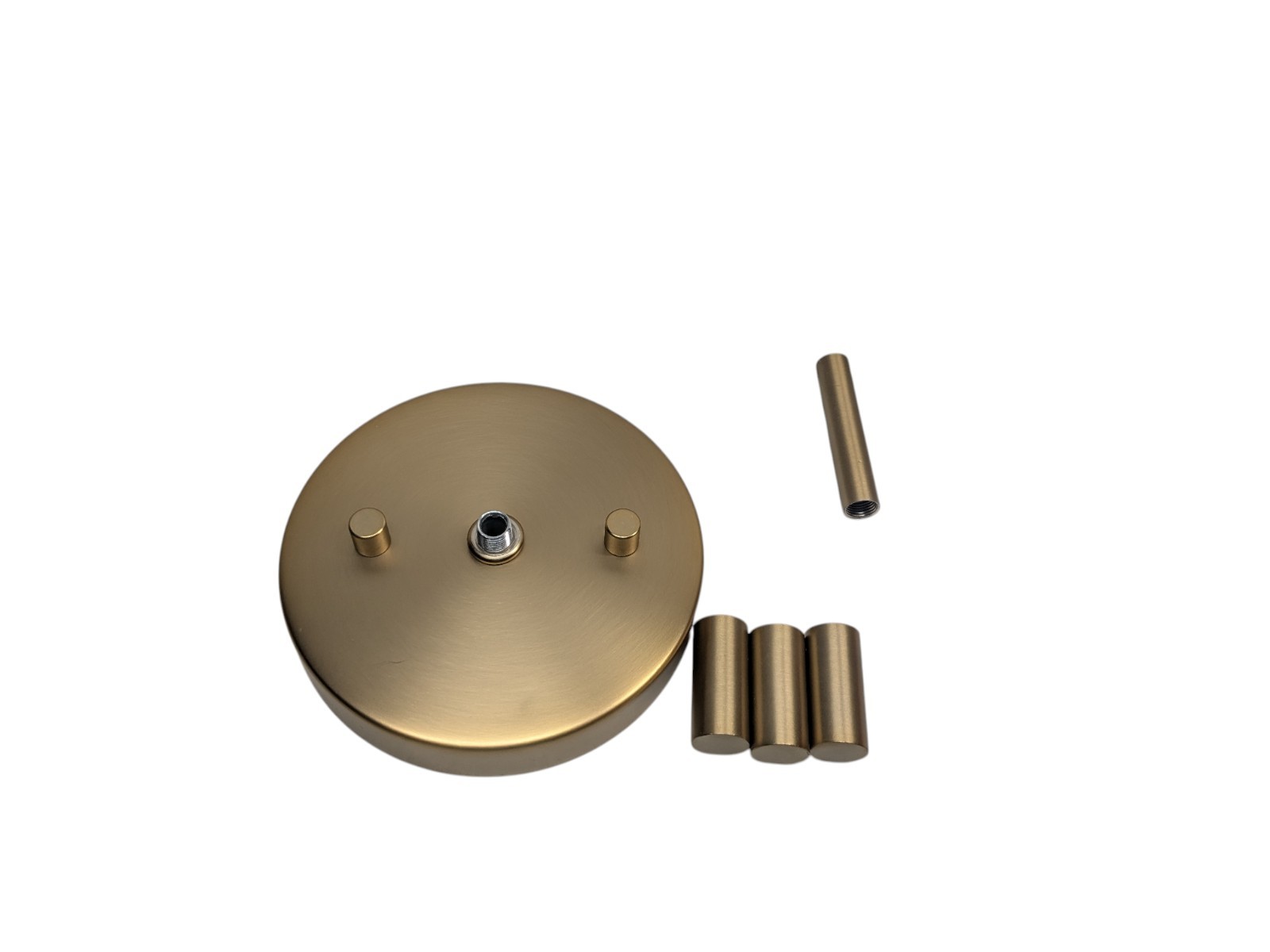 Avec Mondra Collection 18″Contemporary 3Light Brushed Gold Semi Flush Mount READ