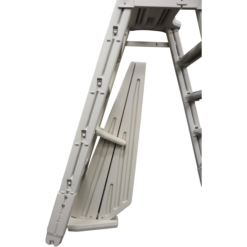 Confer 7100X Evolution Above Ground Swimming Pool A-Frame Ladder – Gray Color