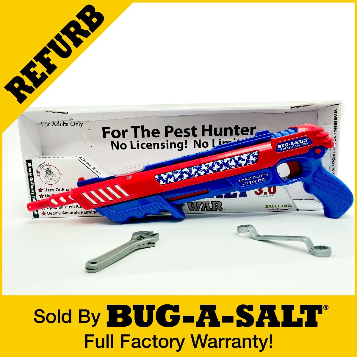 REFURBISHED BUG-A-SALT SALT WARS FREEDOM EDITION 3.0