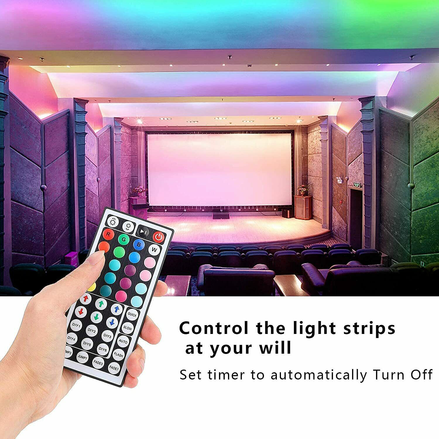 44 Key IR Remote Controller RGB Control Box DC 12V For LED 3528/5050 Strip Light