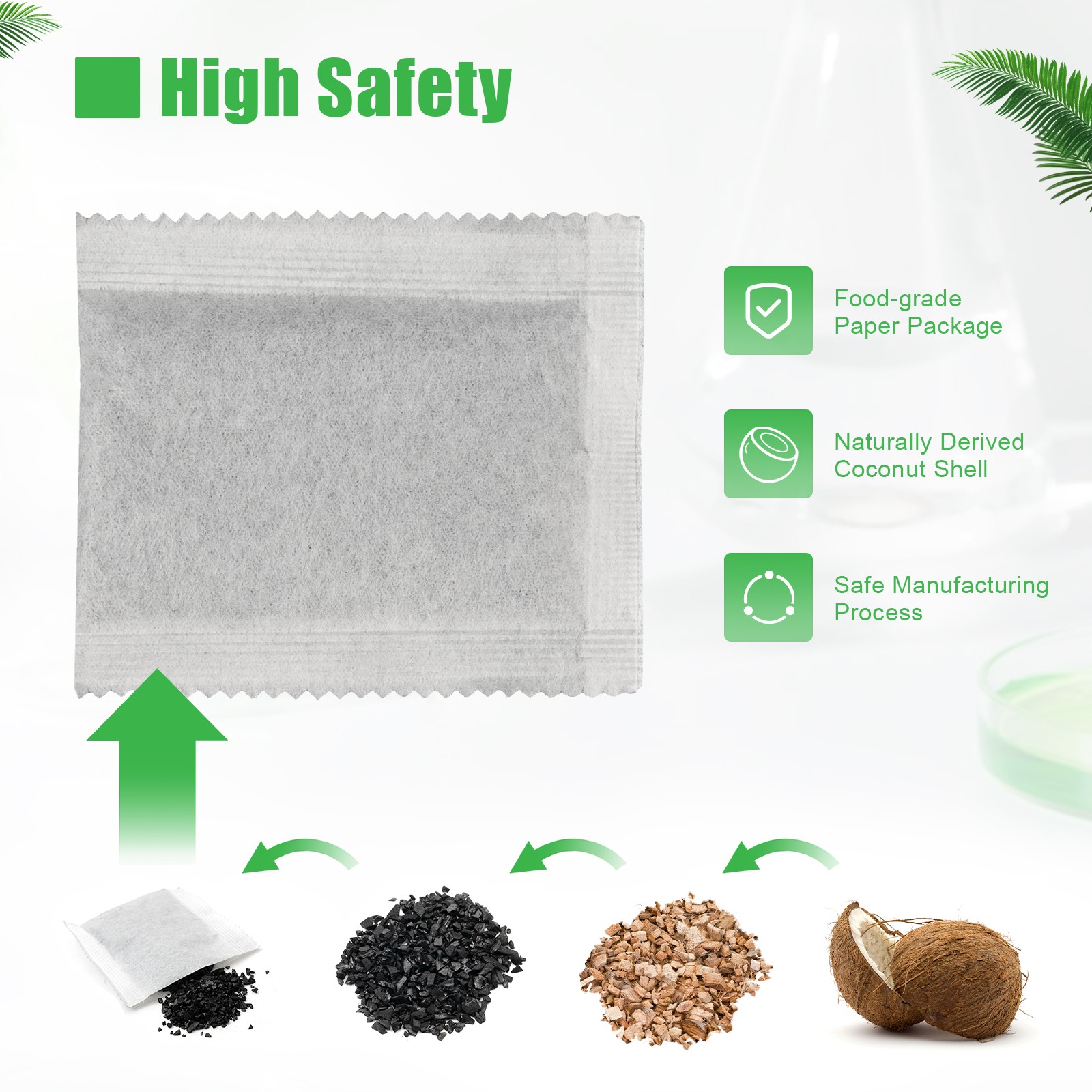 20 Pack Home Activated Charcoal Carbon Filter Bags For Water Distiller Purifier