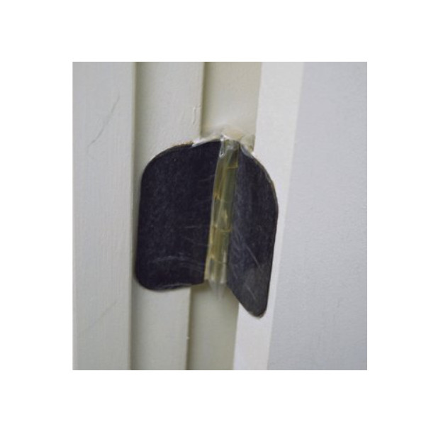 Magnetic Door Hinge Masking Shields for Painting – 3.5″ for Residential Doors –