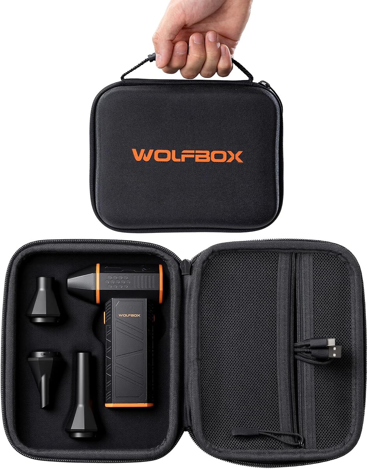 WOLFBOX Hard Case for MF50 Air Duster Shockproof Storage Bag