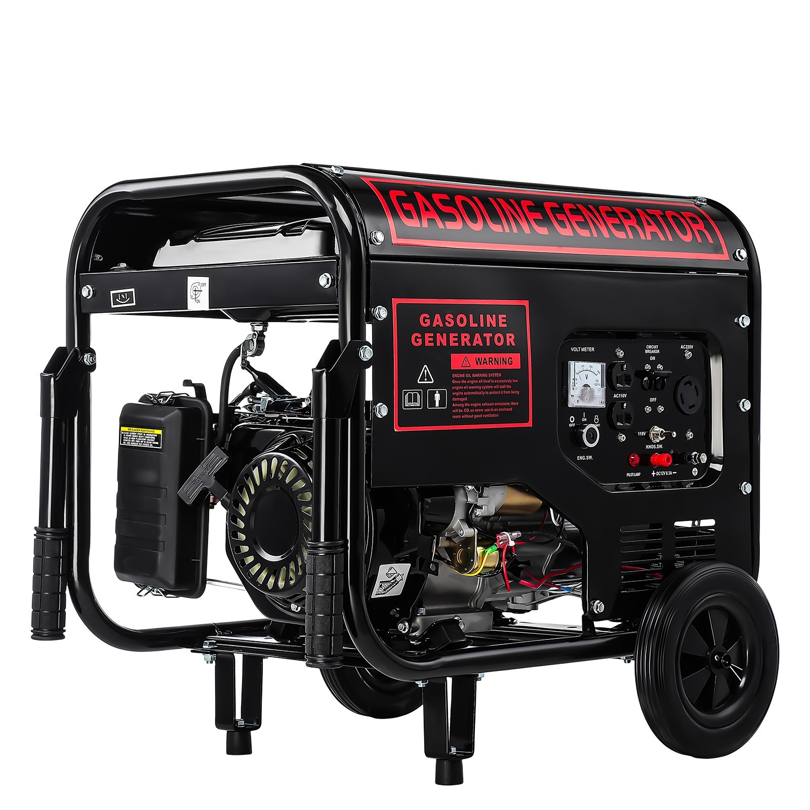 6000W Gas Inverter Generator Electric Start 110V&220V Generators Portable Quiet