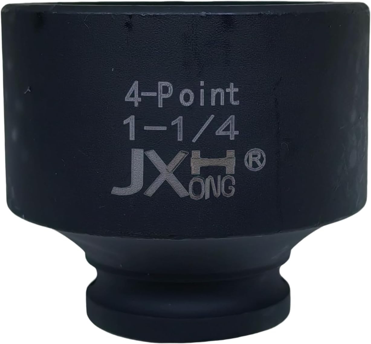 1/2″ Drive 1-1/4″ 4-Point Square Impact Socket, Heat Treated Cr-Mo Alloy Steel