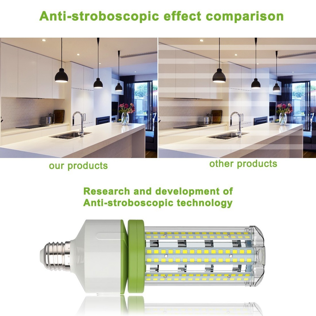 60W 8400lm LED Light Bulbs 5000K Daylight Home Workshop Energy Efficient E26 E27