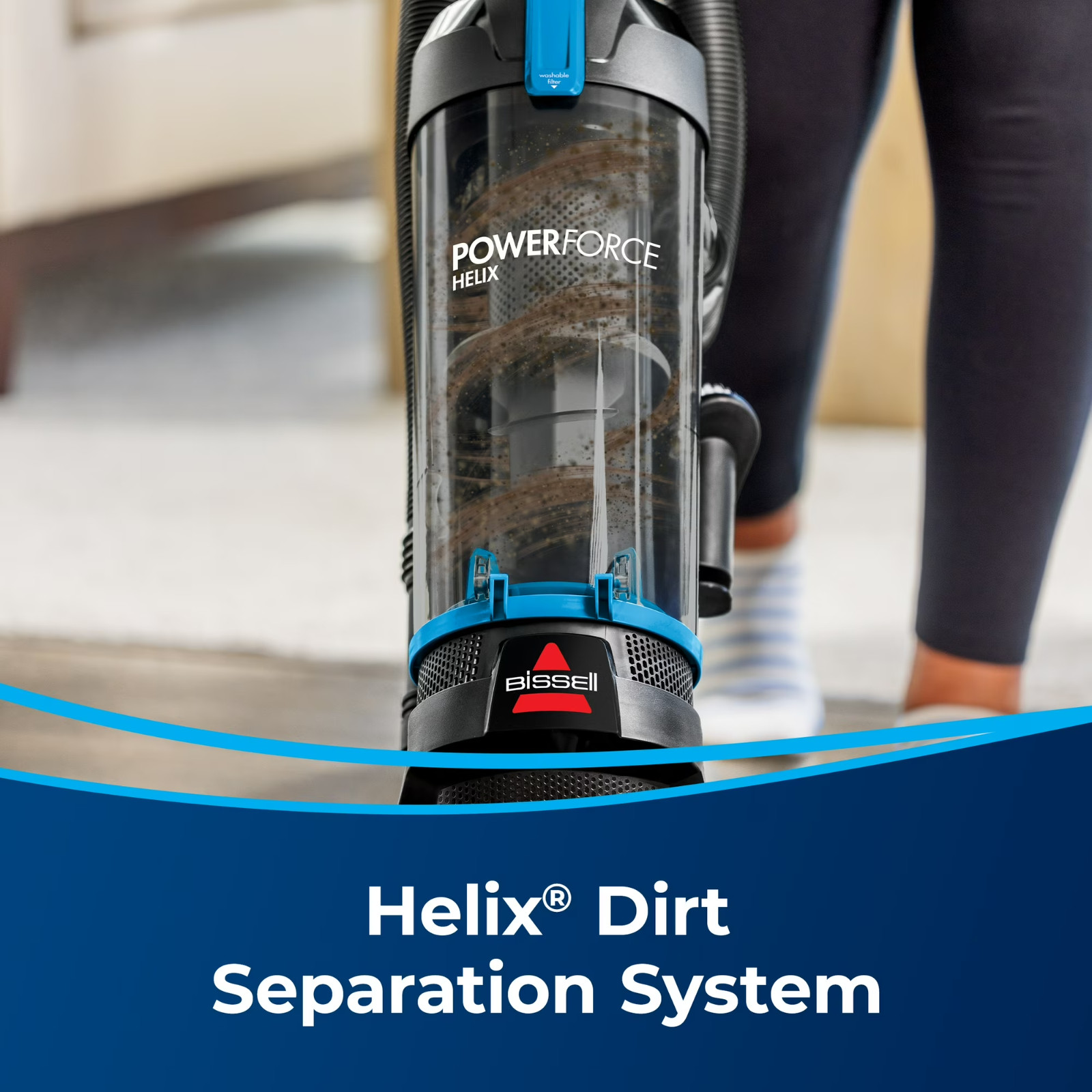 PowerForce Helix Dirt Separation Bagless Upright Vacuum Pet Friendly 3313Blue