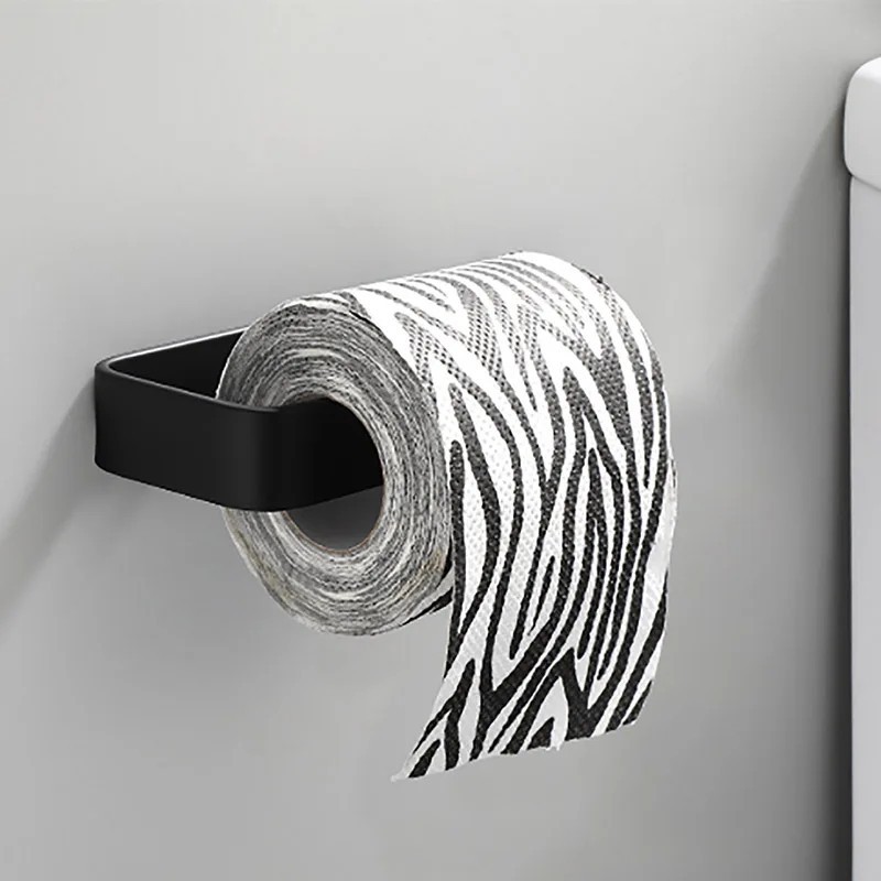 Holder Kitchen Roll Towel Paper Rack Under Cabinet Wall Toilet Self Adhesive