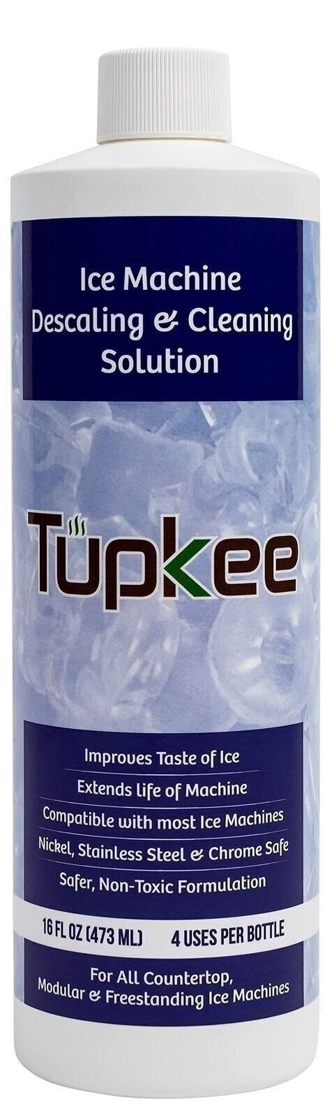 Tupkee Ice Machine Cleaner Nickel Safe, 16oz Ice Maker Cleaner, Universal 2 Pack