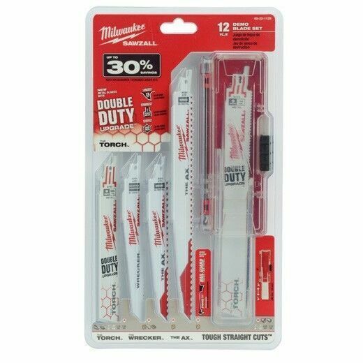 Milwaukee 49-22-1129 12-Piece Ultimate Demolition Sawzall Blade Set