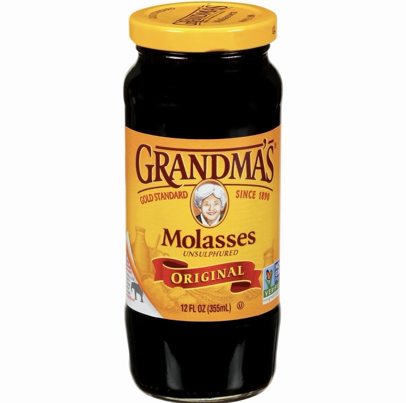 Grandma’s Unsulphured Original Molasses Non-GMO Baking Syrup 12 fl oz (355ml)