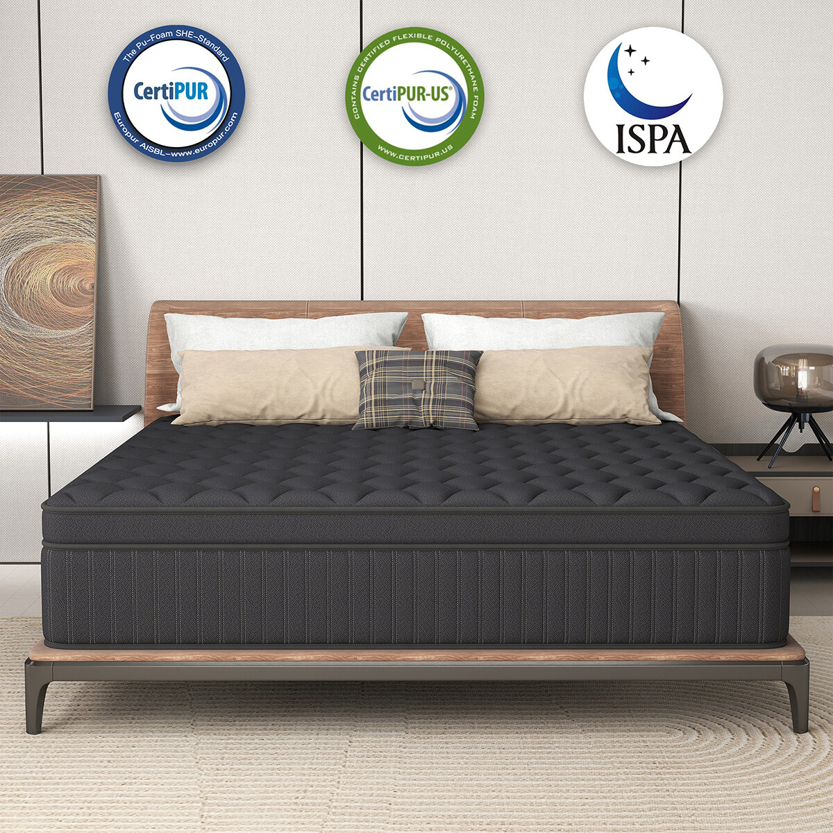 12″/14″ Queen Size Hybrid Mattress Gel Memory Foam Pocket Spring Bed in a Box