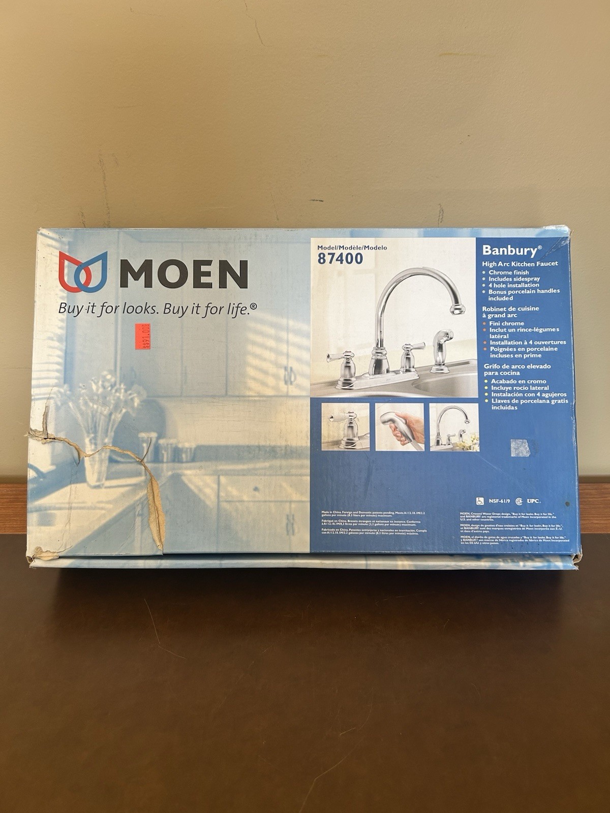 Moen Banbury 2-Handle High-Arc Kitchen Faucet w/ Side Spray