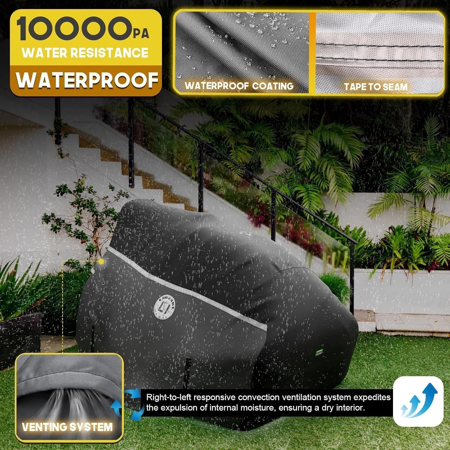 Universal Fit Zero Turn Mower Cover – 420D Marine Grade