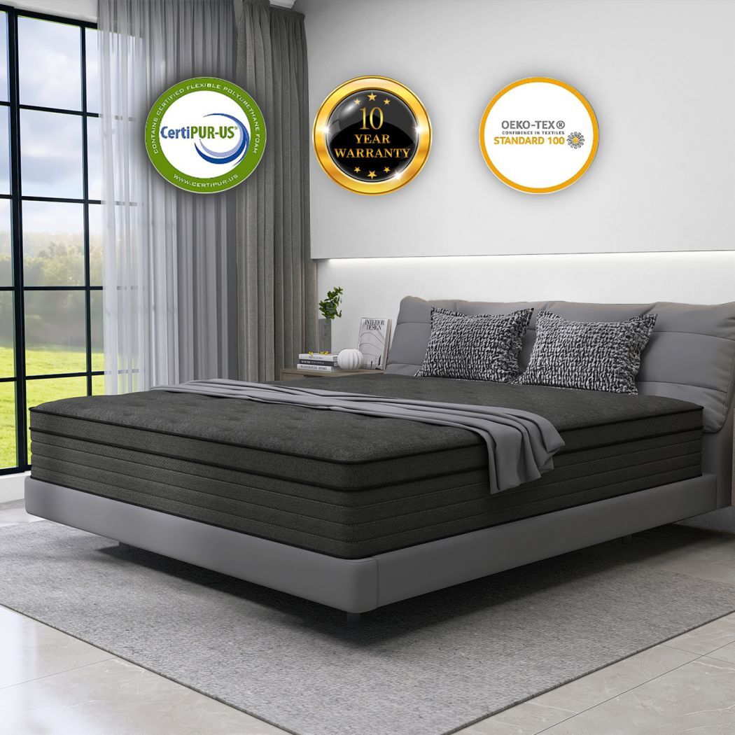 12/14 Inch Mattress in A Box Pocket Spring Memory Foam Twin Full Queen King Size