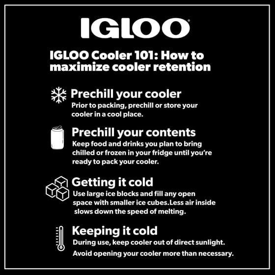 Igloo Small Cooler, 9 Quart Laguna Ice Chest, 13 Can Capacity, Red
