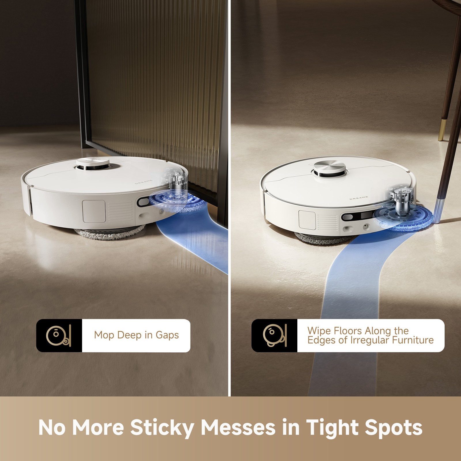 DREAME L40s Ultra AE White Robot Vacuum 19kPa Suction｜Certified Refurbished