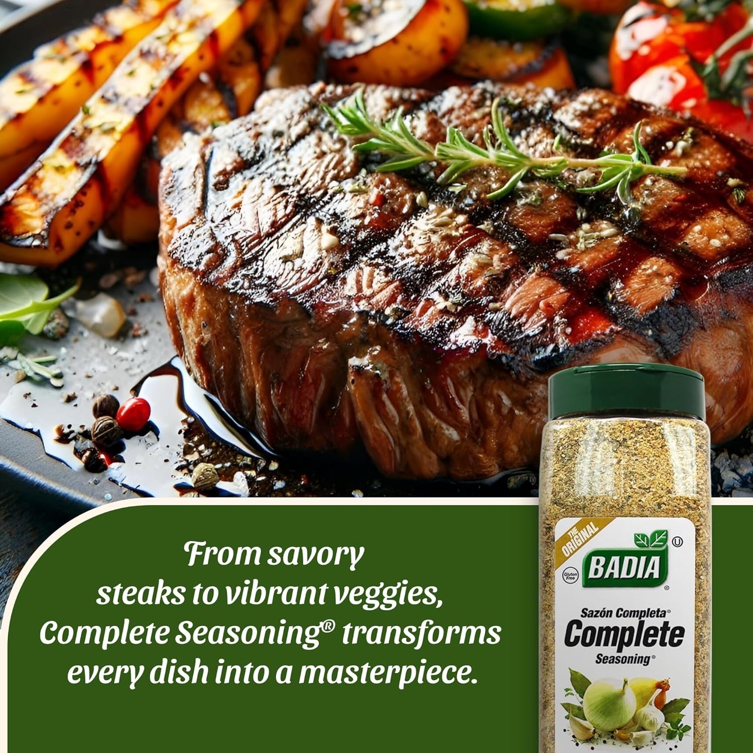 Complete Seasoning 28oz All-Purpose Spice Blend Garlic Onion Salt Pepper Herbs