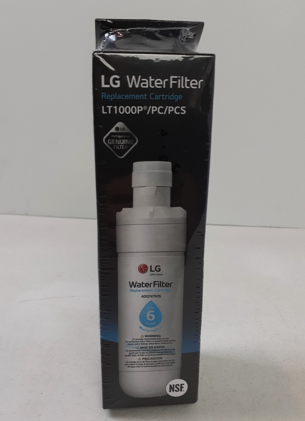 LG Water Filter Replacement Cartridge LT1000P/PC/PCS New in Sealed Original Pkg