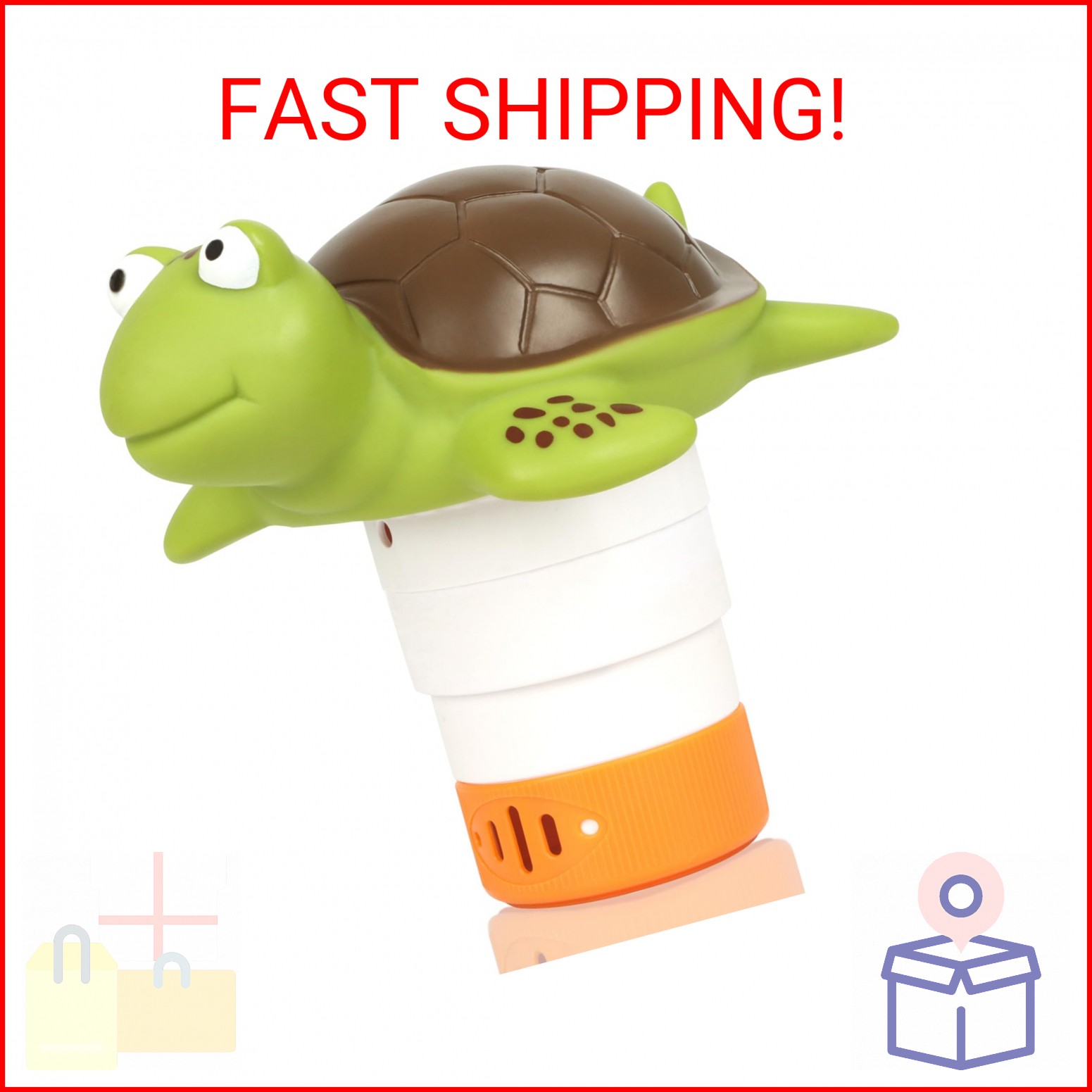 Mini Floating Chlorine Dispenser Holder Fits 1 Inch Chemical Tablets ONLY,Pool C