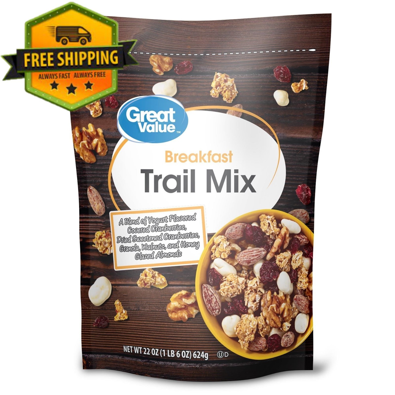 Great Value Breakfast Blend Trail Mix – 22 oz Pack