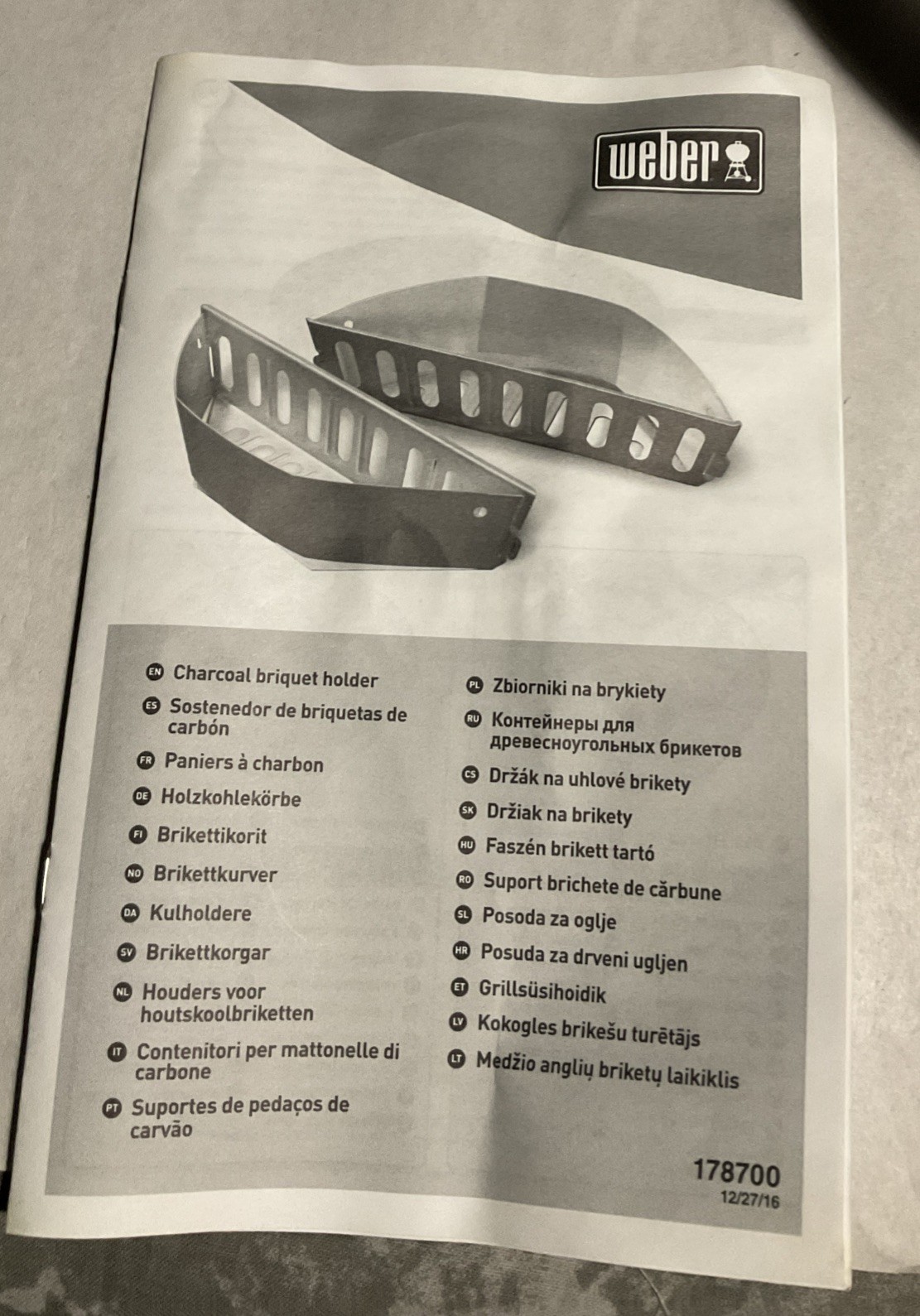 Weber Grills 7403 Char-Baskets for Charcoal Kettle Grill Indirect Direct Cooking