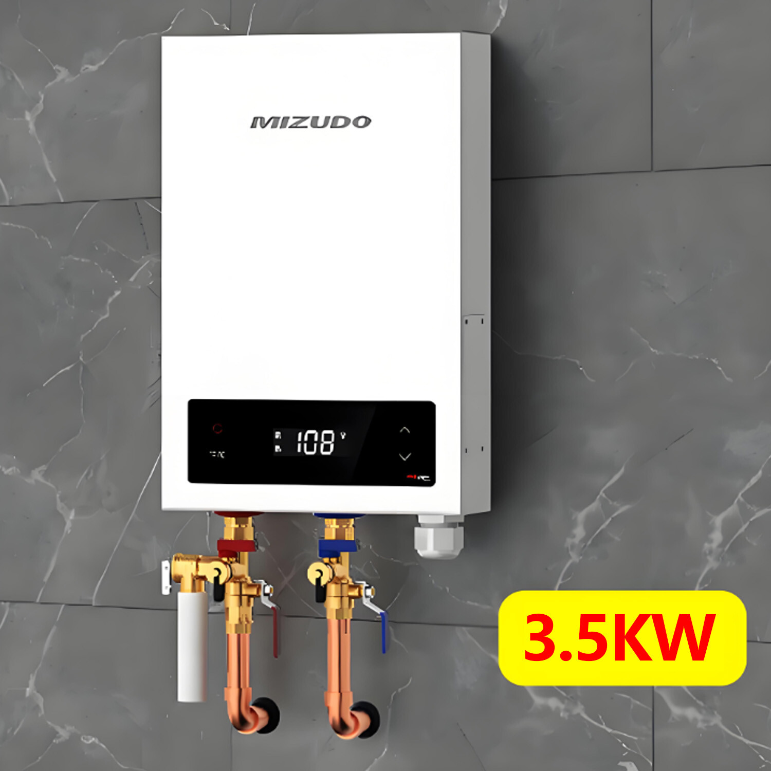3500W Electric Tankless Water Heater Instant Hot Water Heater for Under Sink